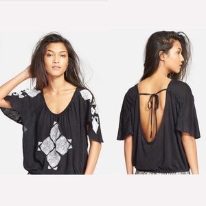 Free People Ponce de Leon embroidered top